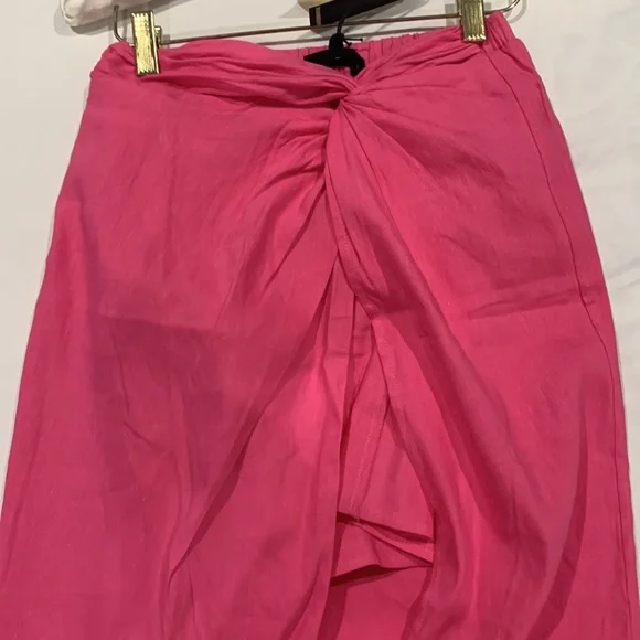NWT Monrow Side Gathered Midi Skirt - Picture 12 of 12